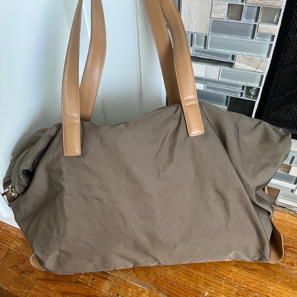 Tumi Nylon Tote with Leather Trim - Picture 3 of 12